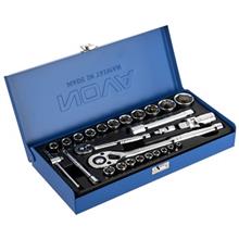 مجموعه 27 عددی سری و آچار بکس نووا مدل NTS 7014 Nova NTS 7014 Socket Set And Ratchet Wrench 27 PCS